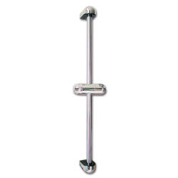 Eco chrome/black finish slide rail - Ø 18 mm