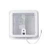 Wentylator dachowy Plus Turbo Vent 28x28cm z LED - biała pokrywa