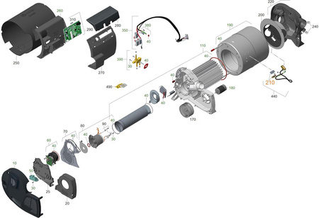 Cable harness for water temperature sensor - complete