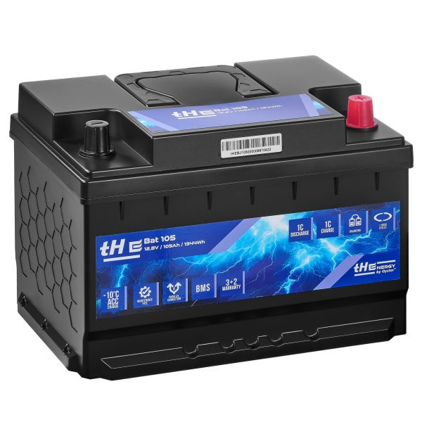 Akumulator LiFePO4 12.8V 105Ah ten Haaft do kampera, bezobsługowy