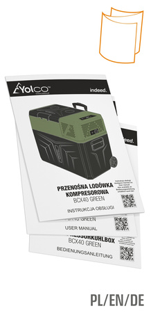 Lodówka przenośna kompresorowa Yolco 39L BCX40 Green