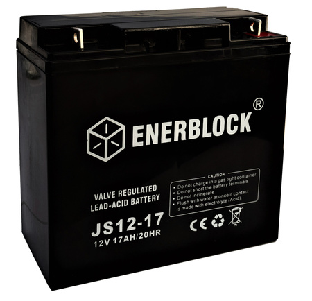 Akumulator kwasowo-ołowiowy ENERBLOCK AGM 12V, 17AH Seria JS