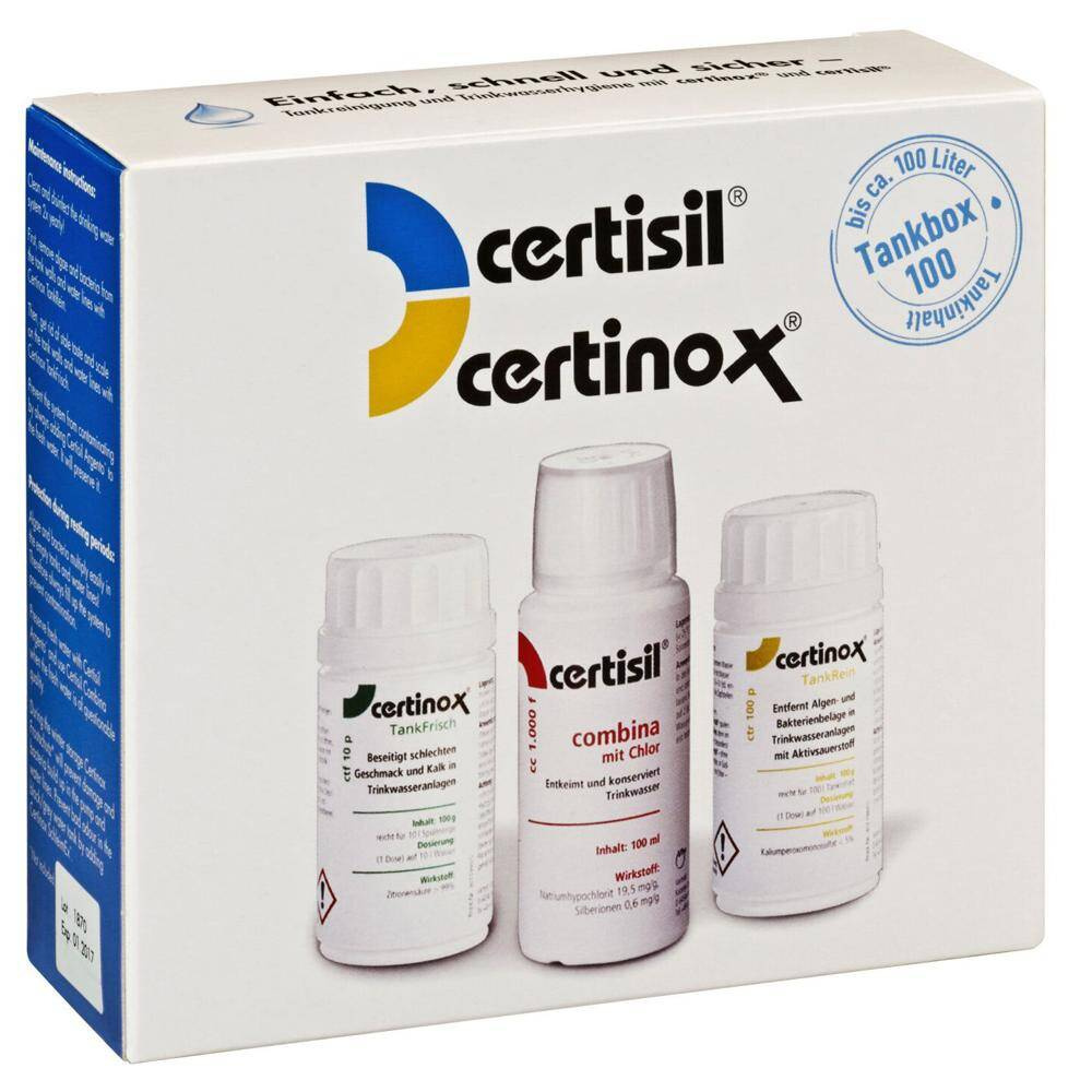certibox CB 100 water tank cleaning and disinfection kit