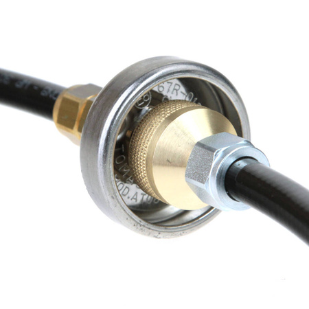 Wąż serwisowy do podłączenia zewnętrznej butli z gazem do wlewu M10