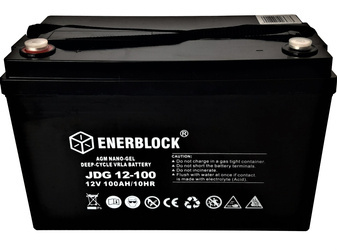Akumulator   kwasowo-ołowiowy ENERBLOCK AGM-GEL Hybrid 12V, 100AH Seria JDG