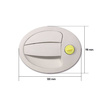 Small oval external handle