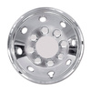 Set of 4 15" chrome convex wheel trims