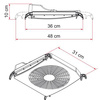 Fiamma Turbo Kit wentylator 12 V - okno dachowe od 40 x 40 do 50 x 70 cm