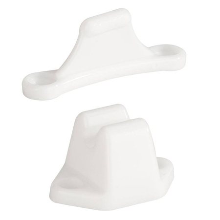 Trzymak drzwi sztywny biały 2 częściowy