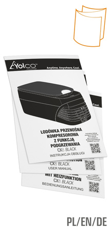 Yolco lodówka kompresorowa z podgrzewaniem CX8 8 l, czarna