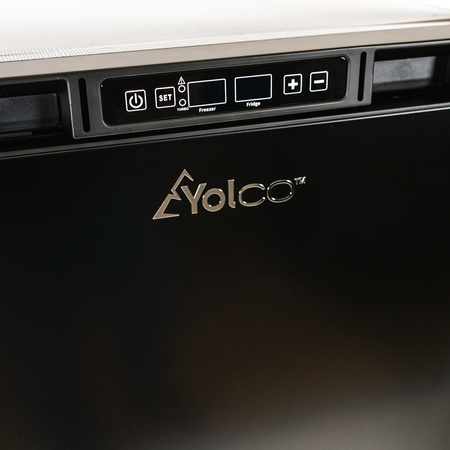 Yolco lodówka kompresorowa do zabudowy RL130M 132 l, dwustrefowa, czarna