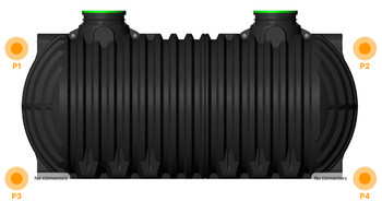 AQUAstay WASTEWATER TANK 10.000 L - XXL BLACK