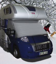 Zewnętrzna termoizolacja szyb kabiny Fiat Ducato / Peugeot Boxer / Citroen Jumper 2007-2014 - osłona Carbest X-trem Jacket