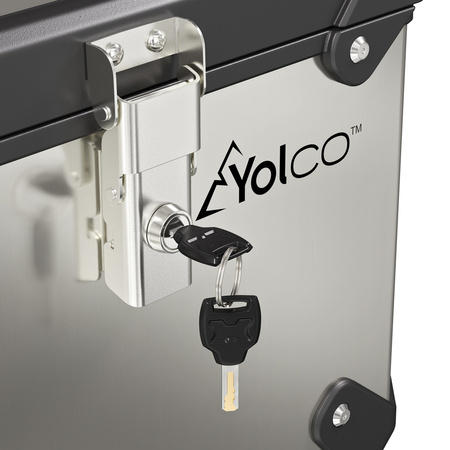 Yolco kompresorowa lodówka motocyklowa topcase MCX17 17 l, srebrna