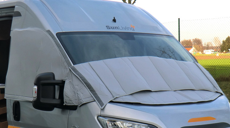 External thermal insulation for the cab windows of Ford Tourneo Custom from 2023