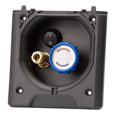 Gniazdo prysznnica zewnętrznego z włacznikiem pompy ABL czarne