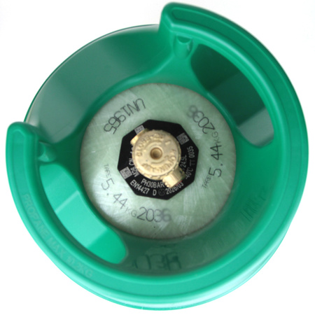 FibreGas Butla kompozytowa LPG 24,5 l 10 kg z zaworem G.12 - widoczny poziom gazu, kemping i gastronomia