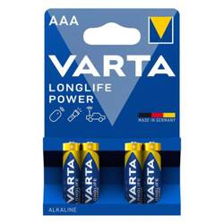 Varta Longlife Power AAA BL3 1,5V niebieski 4szt