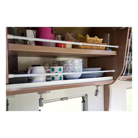 Barkeeper do szafek o szerokości 41-71 cm - Biały - Zestaw 2 szt.