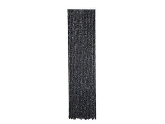 Carbest Chenille door curtain 56 x 205 cm, black/grey - for caravan and motorhome doors, keeps out insects and draughts