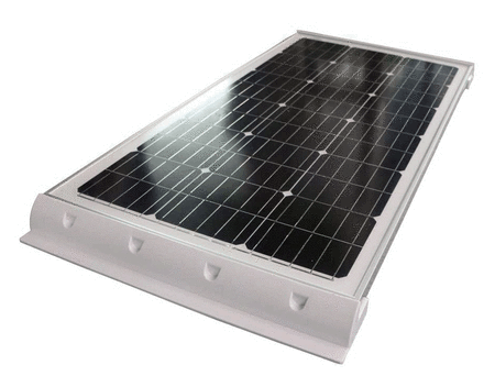 2szt.- Uchwyty montażowe 680mm boczne BIAŁE do paneli solarnych na kamper jacht łódkę przyczepę kempingową