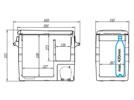 Chłodnica kompresorowa Carbest CampCooler 50