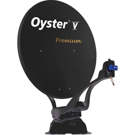 System satelitarny Oyster® V Premium, z konwerterem LNB Twin Skew, antracyt