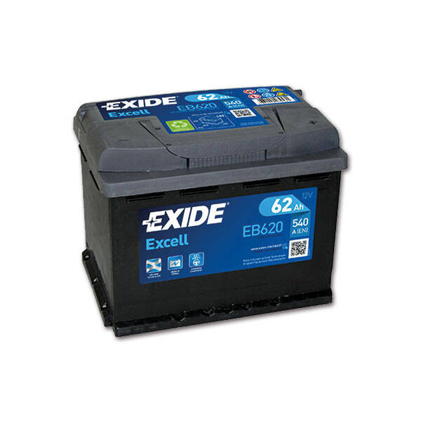 Akumulator Exide EB620 Excell LB3 - 12 V / 62 A