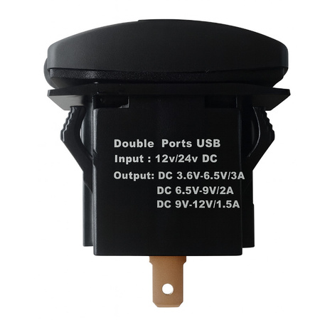Ładowarka USB Solvian Dual Port USB LED QC3