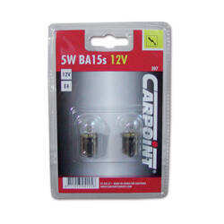 Pair of BA15s 5W 12V bulbs
