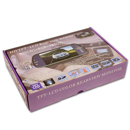 7" LCD monitor for interior rear view mirror