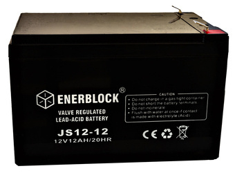 Akumulator kwasowo-ołowiowy ENERBLOCK AGM 12V, 12AH Seria JS