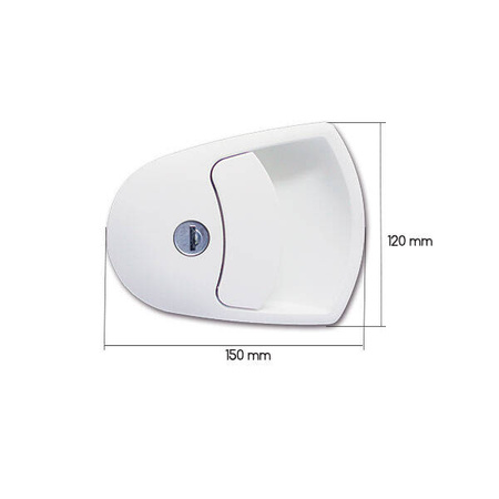 Lock 1125 white complete in bag