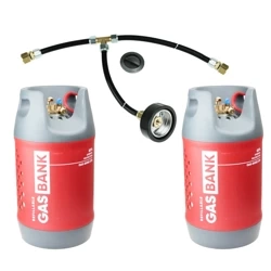 Zestaw 2x GasBank MULTI 11KG (24L) z tankowaniem DISH M10