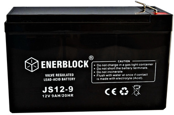 Akumulator kwasowo-ołowiowy ENERBLOCK AGM 12V, 9AH Seria JS