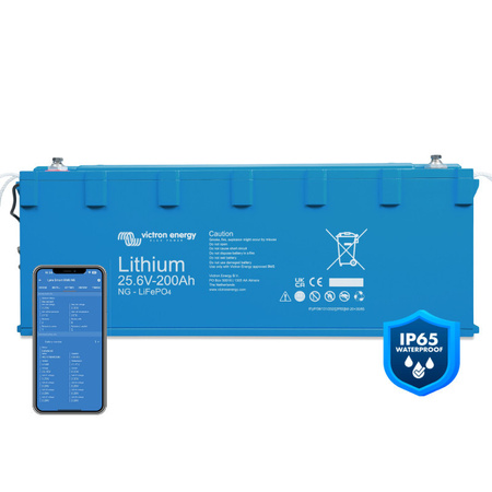 Victron akumulator LiFePO4 25,6V/200Ah NG (5120 Wh), IP65, do Lynx Smart BMS NG