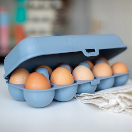Pojemnik na jajka Koziol EGGS TO GO – niebieski, na 10 jajek