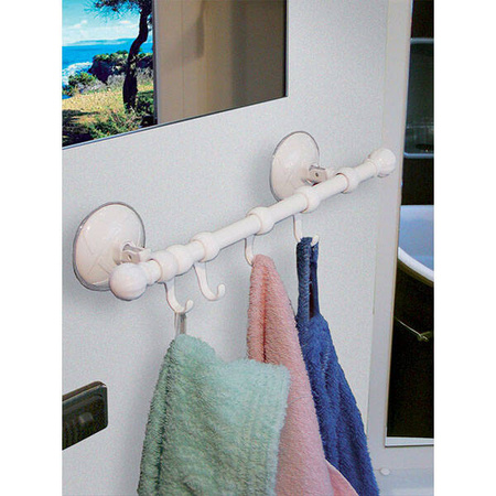 32 cm rod with hooks and suction cups