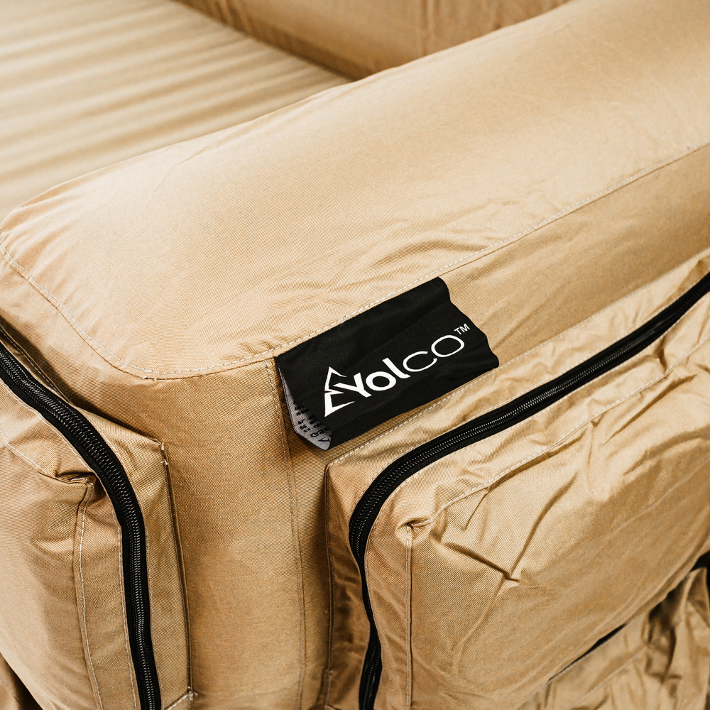 Yolco sofa dmuchana z kieszeniami GS6KW, do 300 kg - gdzie się sprawdzi
