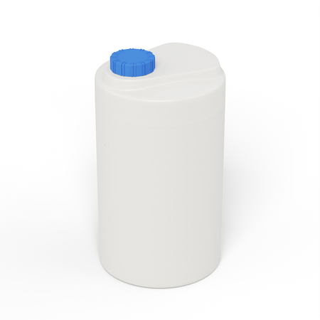 Cylindryczny pionowy pojemnik 60 l UHPLAST biały