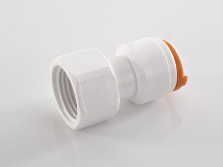 Złącze proste Ø12mm biały gwint 1/2" Carbest RM650011