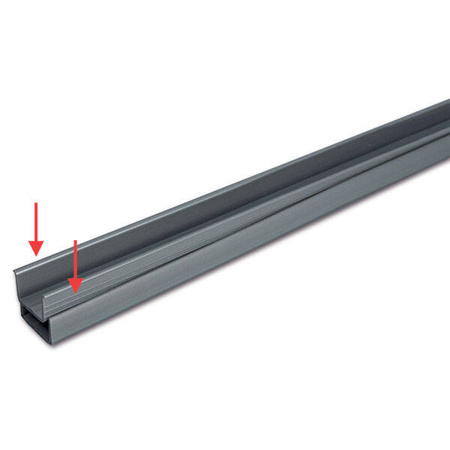 Curved bottom rail Giano Plus