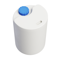 Cylindryczny pionowy pojemnik 60 l UHPLAST biały