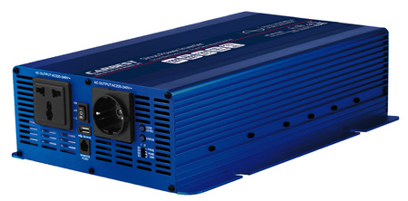 Falownik sinusoidalny 12V 230V 6000W zdalne sterowanie USB 2 gniazda