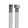 White PVC pipe 150 cm 3/8f 15/1m