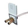 White quick-connect outdoor shower - 150 cm - bag