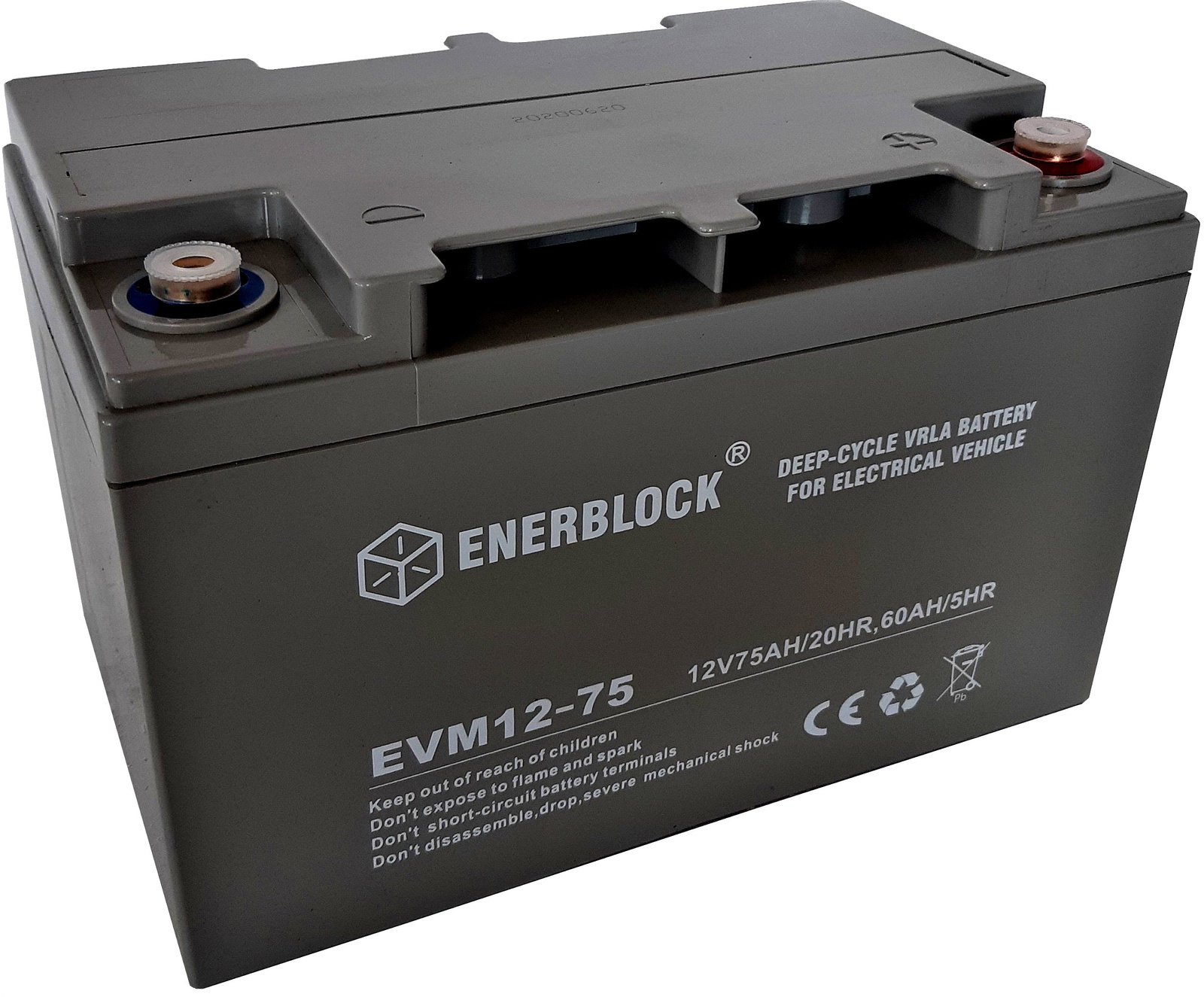 Akumulator kwasowo-ołowiowy ENERBLOCK AGM E-Vehicle 12V, 75AH Seria EVM