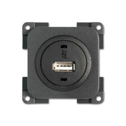 Gniazdo USB 3 A - szare