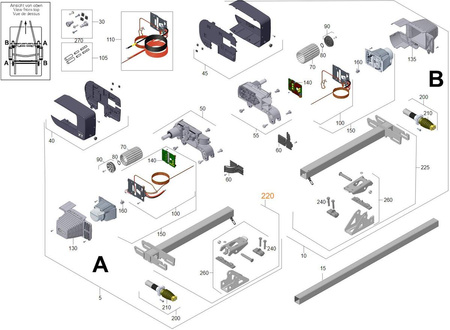 Zestaw mocujący A do Mover XT2/XT4/XT/XT L
