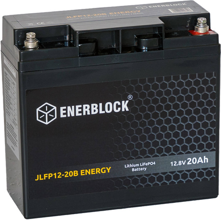 Akumulatory Enerblock LiFePO4 LITHIUM ENERGY Seria JLFP 12,8V, 20AH